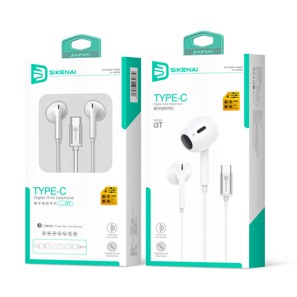 אוזניות AUDIO-I3T לבנות